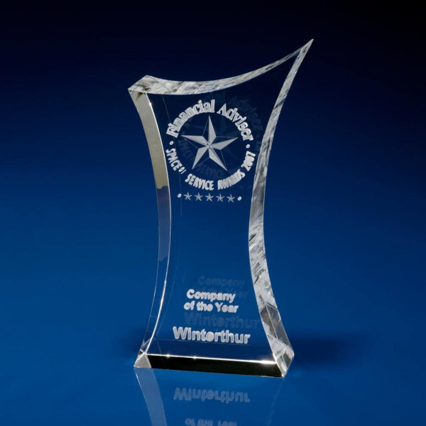 Bespoke Trophies, Corporate Awards, Crystal Trophy Award,